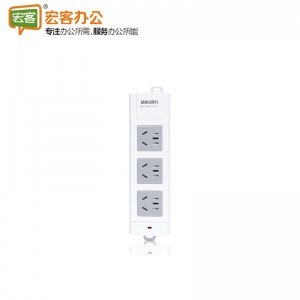 得力 18292 插座 插排 3位无线