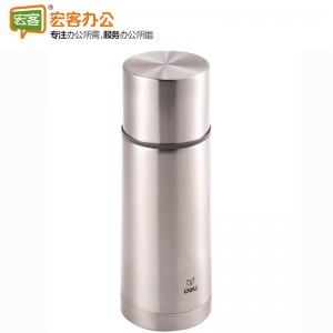 得力(deli) 17650/17651 子弹头保温杯喝水杯 不锈钢便携保温杯 350ml/500ml