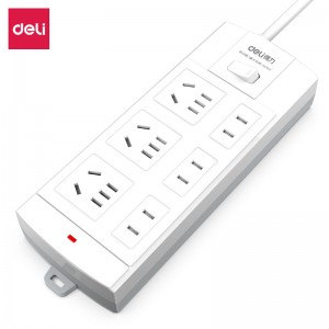 得力3982插座_3+3_5米_泡壳装(白)(只)