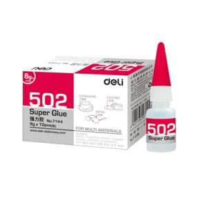 得力deli 7144 502强力胶/502胶水（8g） 单支装