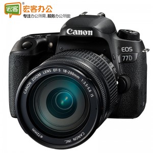 佳能Canon EOS77D 单反相机套装（EF-S　18-200mm　f/3.5-5.6　IS）