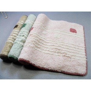 优质纯棉圈绒提花 防滑棉质地毯/门垫 （可选）