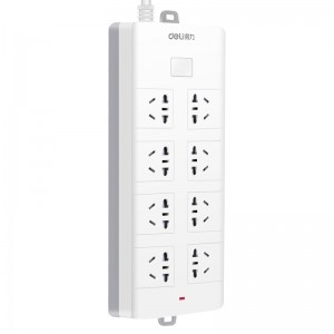 得力 18262 延长线插座（八个三插） 3m