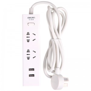 得力18216 USB插口电源插座