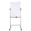得力deli 7881/7882/7883 360°旋转双面书写白板（含白板架）