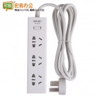 得力deli 18218 电源插座 插板 接线板（三个三插）1.8米
