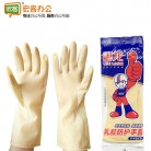 胶皮洗碗家务耐久型粤龙加厚型皮手套（黄）（SLM）