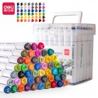 得力70802-48色三角杆马克笔(混)(盒)