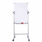得力deli 7881/7882/7883 360°旋转双面书写白板（含白板架）