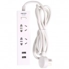 得力18216 USB插口电源插座