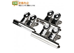得力deli 9522  2﹟圆形铁票夹 64mm（6只装/袋）