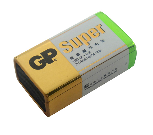 9v gp1604a-l1碱性高容量子卡装电池图片